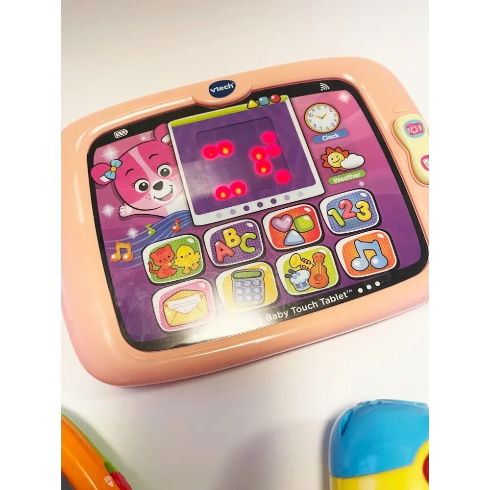 VTech Fisher Price Baby Toddler Electronic Learning Toys Tablet Phone Lot of 4